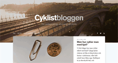 Desktop Screenshot of cyklistbloggen.se